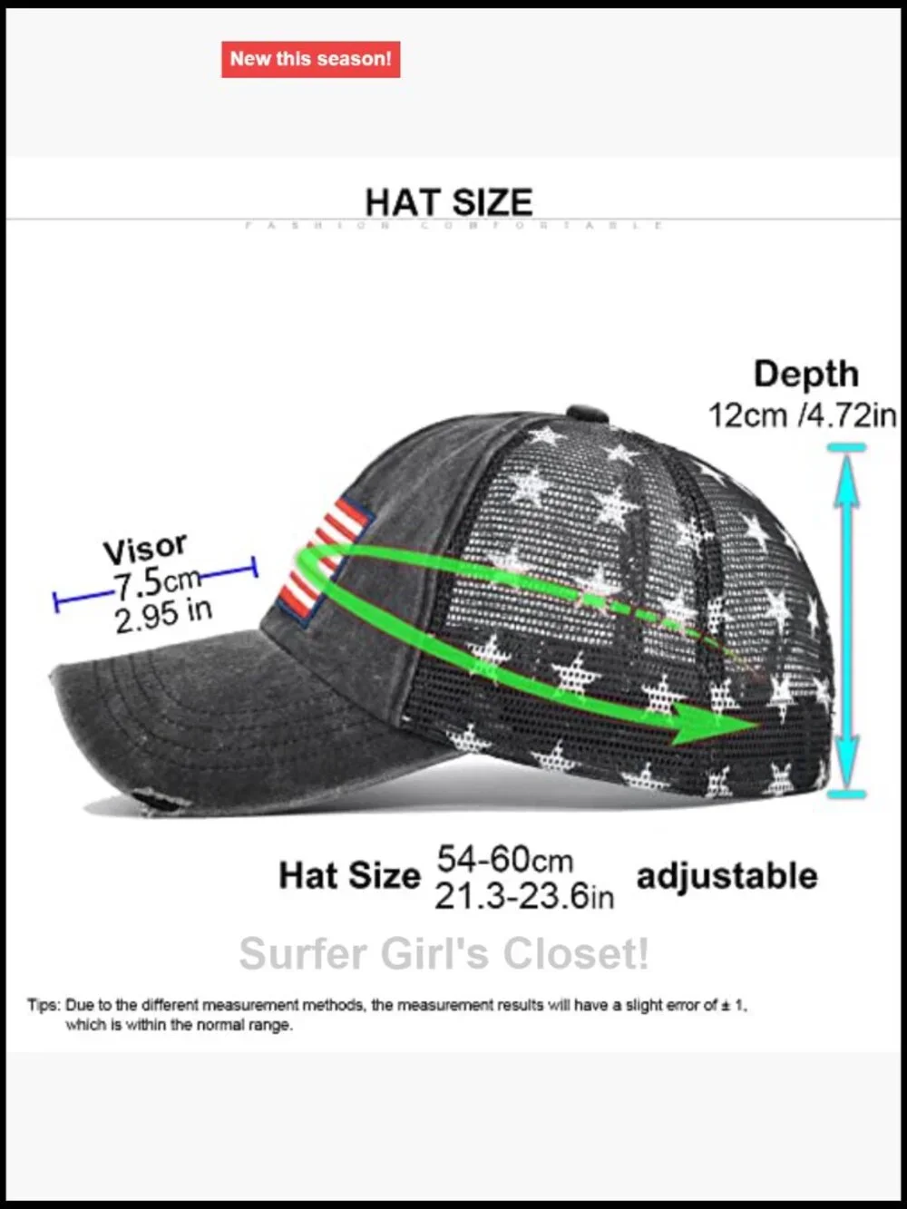Adjustable Lightweight Baseball Cap with Sun Protection for Women